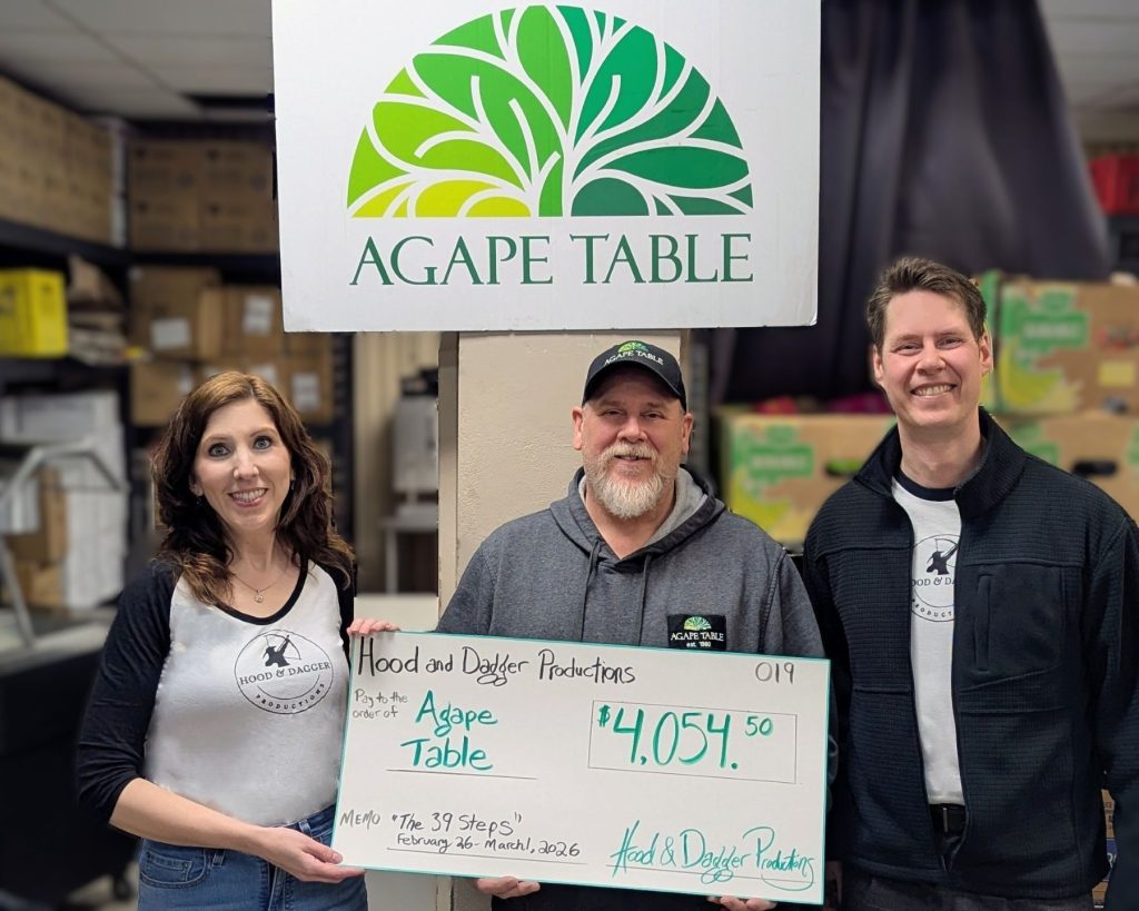 Over $4,000 given to Partner Charity Agape Table